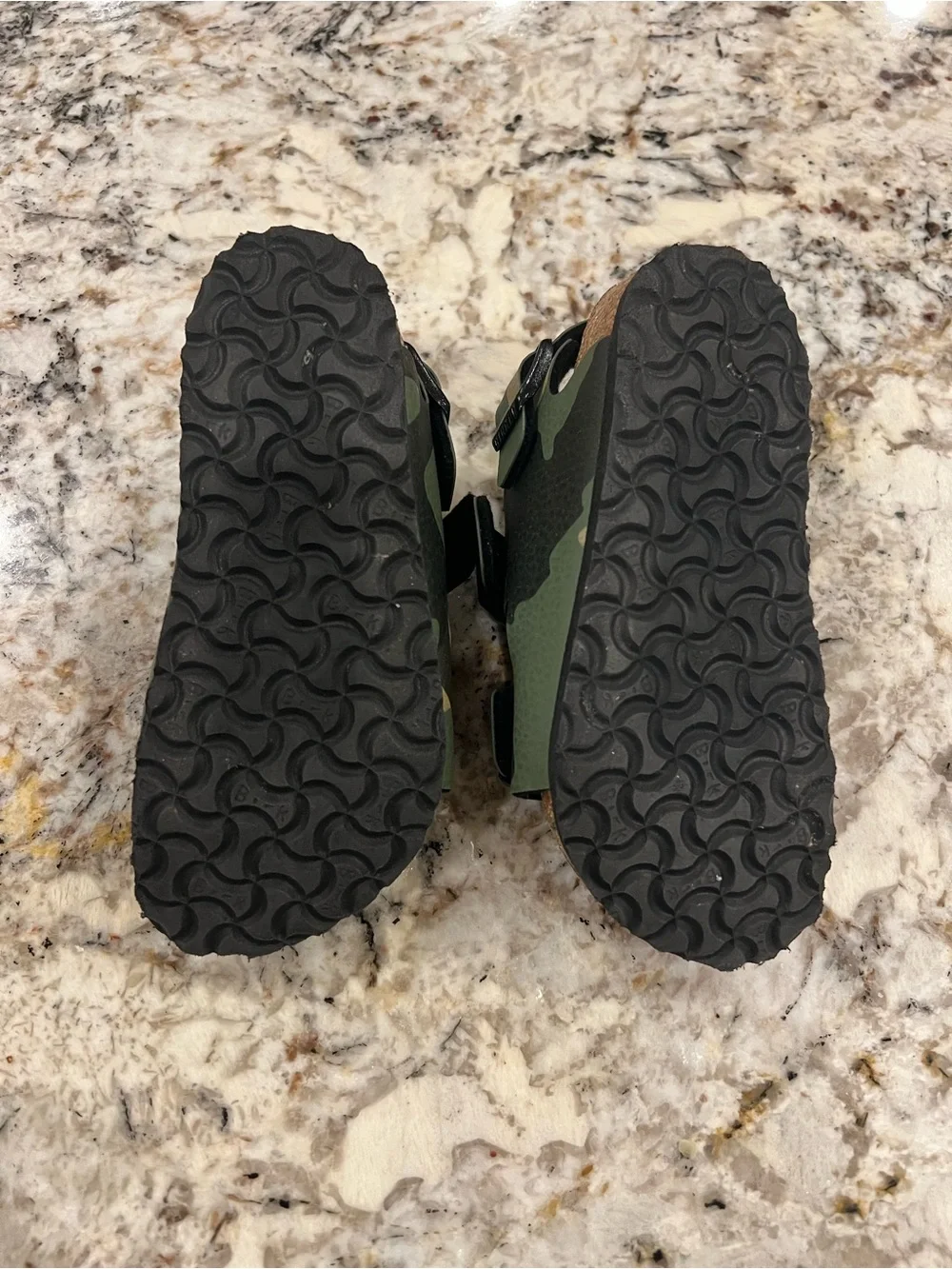 Birkenstock Kids Camouflage Two-Strap Sandals - Green Camo